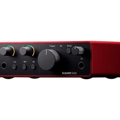 Focusrite Solo Gen4 with KRK ROKIT G5 Studio Monitor Pair & S10 Subwoofer (Stands & Cables Included) ROKIT 5