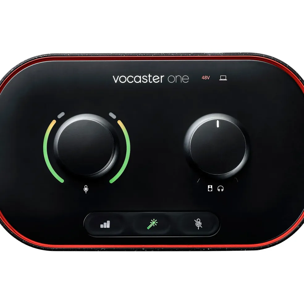 Focusrite Vocaster One Podcasting Interface for Solo Content Creators