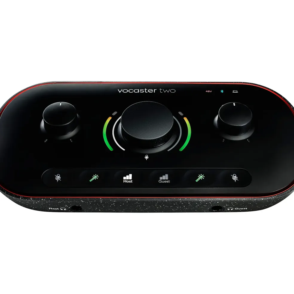 Focusrite Vocaster Two Podcasting Interface for Content Creators