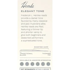 Frederick Hemke Alto Saxophone Reeds Strength 3 Box of 5