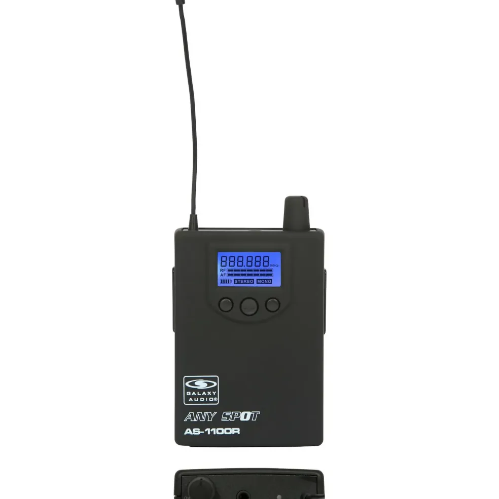 Galaxy Audio 1100 Series Wireless In-Ear Monitor Receiver Frequency With EB10 Earbuds Freq N