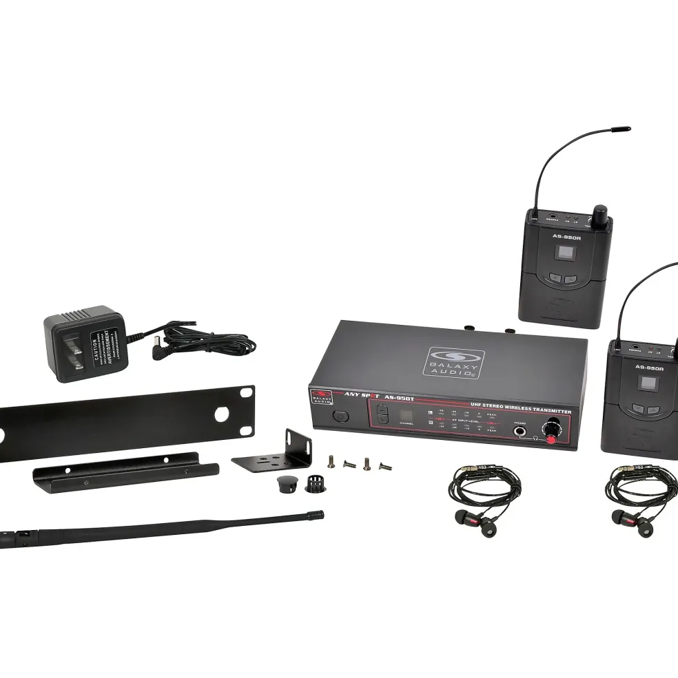 Galaxy Audio AS-950-2 Twin Pack Wireless In-Ear Monitor System Band P2