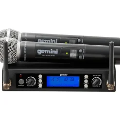 Gemini UHF-6200M UHF Dual Handheld System, 512-537.5mHz
