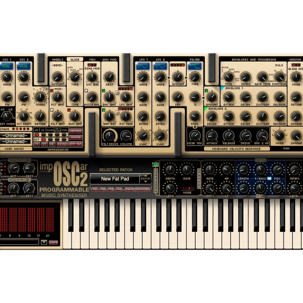 GForce impOSCar2 Virtual Analog Synthesizer