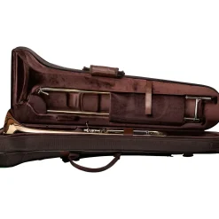 Giardinelli GTB11 F-Attachment Trombone by S.E. Shires Clear Lacquer Gold Brass Bell