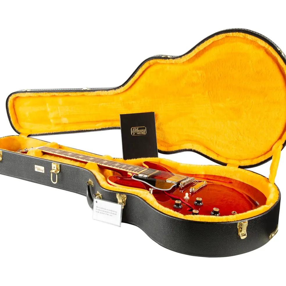 Gibson Custom 1964 ES-335 Reissue VOS Left-Handed Electric Guitar Sixties Cherry