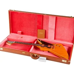 Gibson Custom 1958 Korina Explorer Black Pickguard Electric Guitar Natural