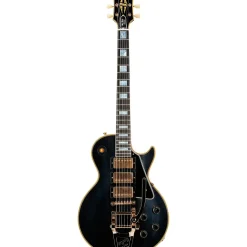 Gibson Custom 1957 Les Paul Custom Reissue 3-Pickup Bigsby VOS Electric Guitar Ebony