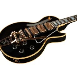 Gibson Custom 1957 Les Paul Custom Reissue 3-Pickup Bigsby VOS Electric Guitar Ebony