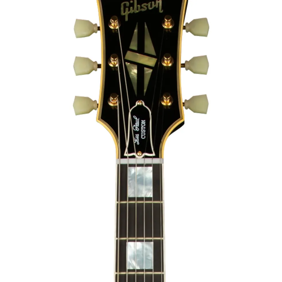 Gibson Custom 1957 Les Paul Custom Reissue 3-Pickup Bigsby VOS Electric Guitar Ebony