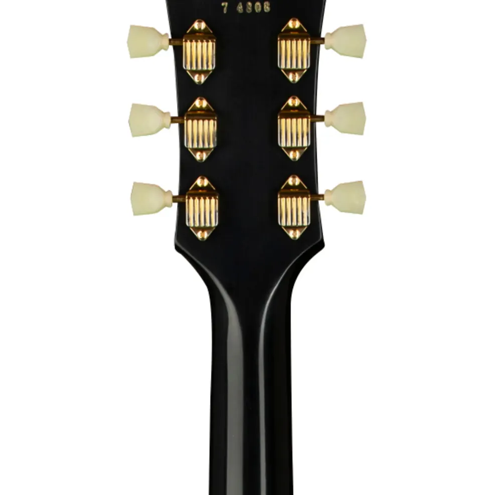 Gibson Custom 1957 Les Paul Custom Reissue 3-Pickup Bigsby VOS Electric Guitar Ebony