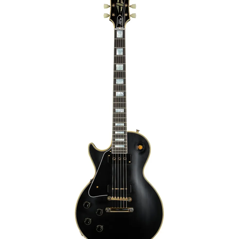 Gibson Custom 1954 Les Paul Custom Reissue VOS Left-Handed Electric Guitar Ebony