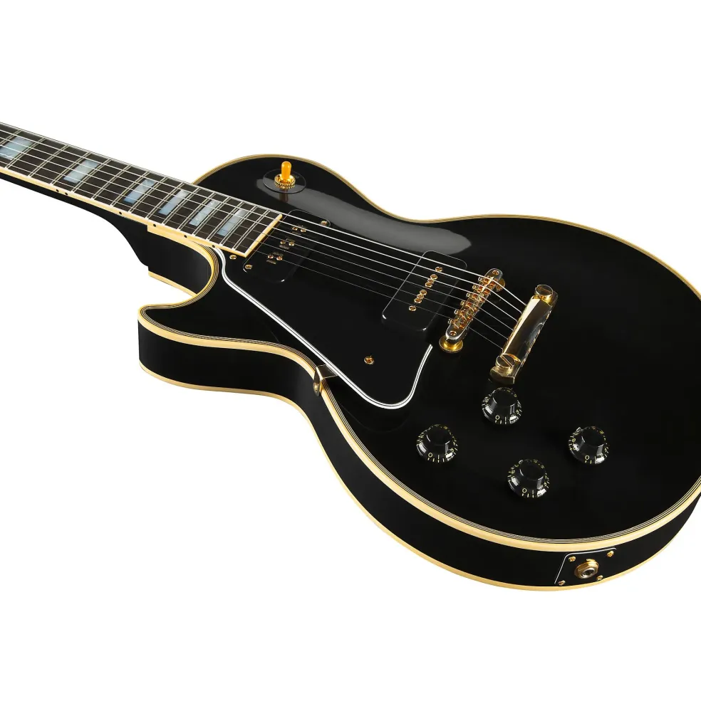 Gibson Custom 1954 Les Paul Custom Reissue VOS Left-Handed Electric Guitar Ebony
