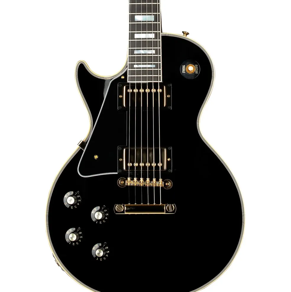 Gibson Custom 1968 Les Paul Custom Reissue Gloss Left-Handed Electric Guitar Ebony