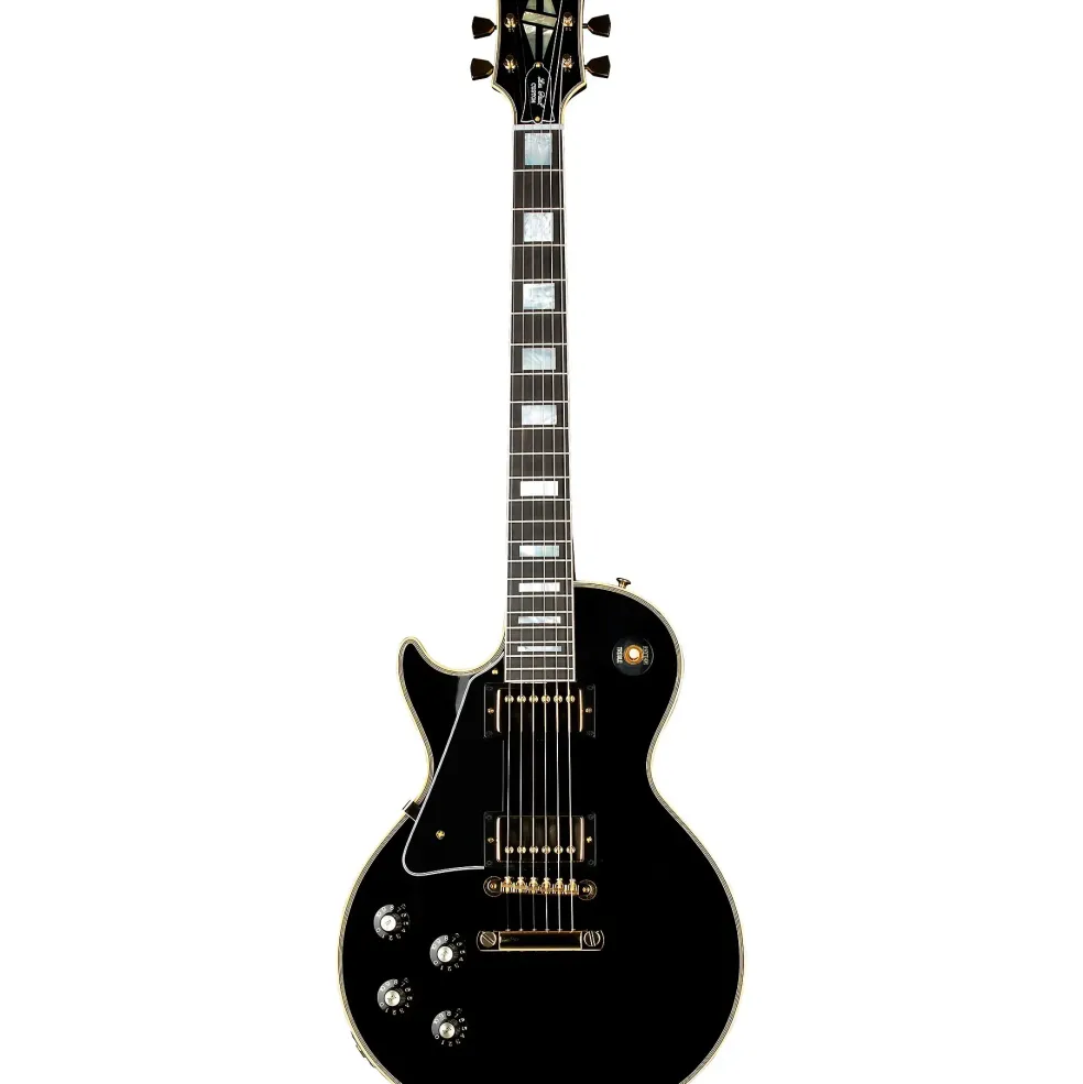 Gibson Custom 1968 Les Paul Custom Reissue Gloss Left-Handed Electric Guitar Ebony