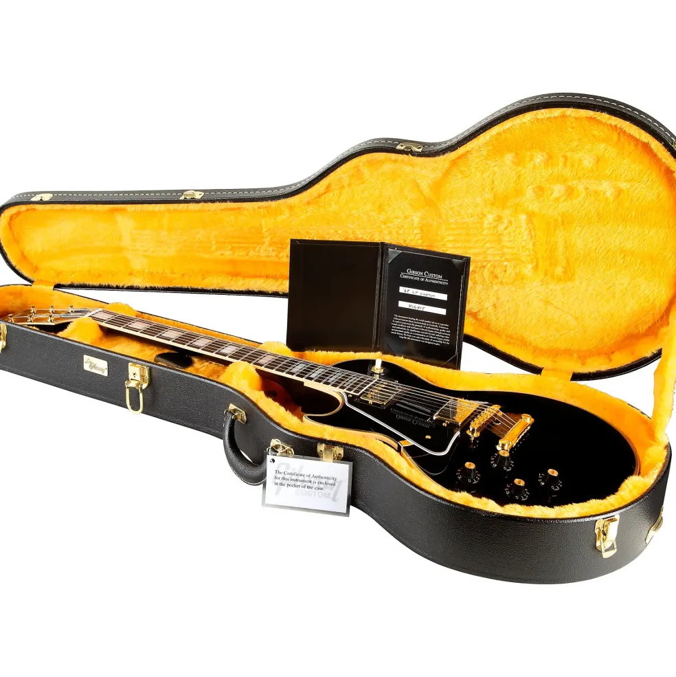 Gibson Custom 1968 Les Paul Custom Reissue Gloss Left-Handed Electric Guitar Ebony