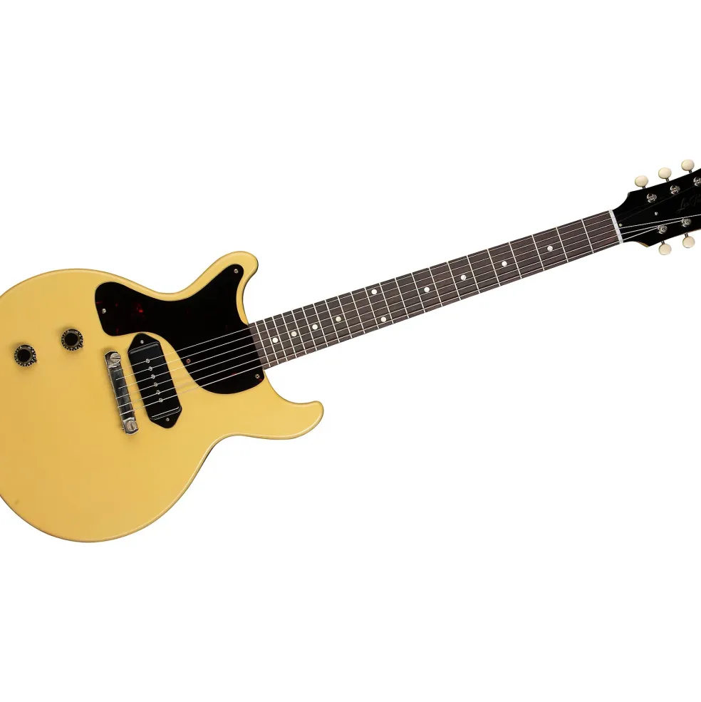 Gibson Custom 1958 Les Paul Junior DC Reissue VOS Left-Handed Electric Guitar TV Yellow
