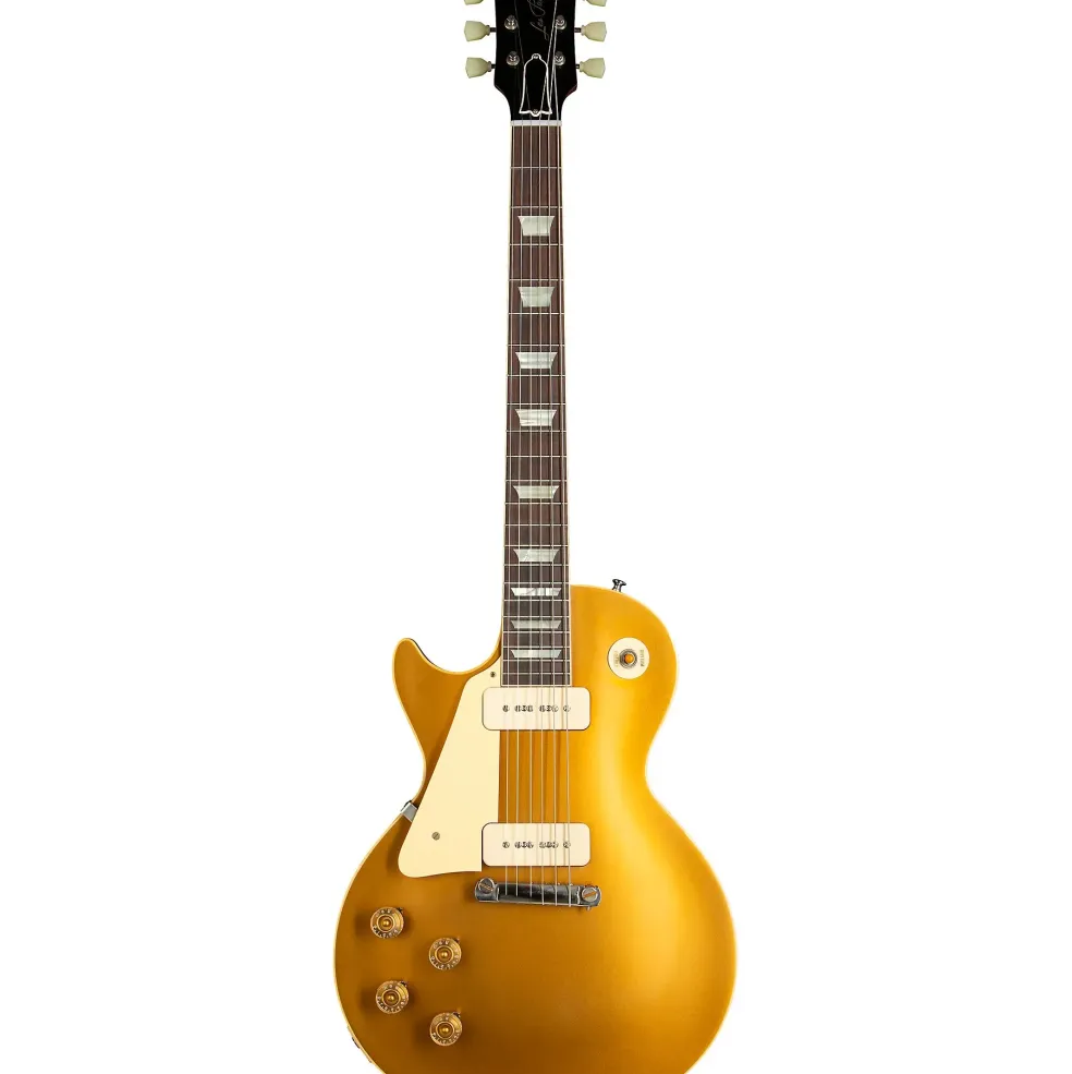 Gibson Custom 1954 Les Paul Standard Goldtop Reissue VOS Left-Handed Electric Guitar Double Gold