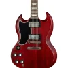 Gibson Custom 1961 SG Les Paul Standard Reissue Stopbar VOS Left-Handed Electric Guitar Cherry Red