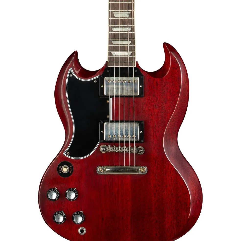 Gibson Custom 1961 SG Les Paul Standard Reissue Stopbar VOS Left-Handed Electric Guitar Cherry Red