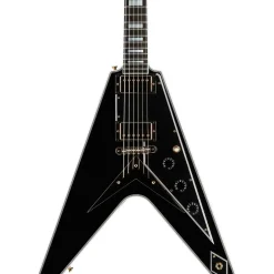 Gibson Custom Flying V Custom Electric Guitar Ebony