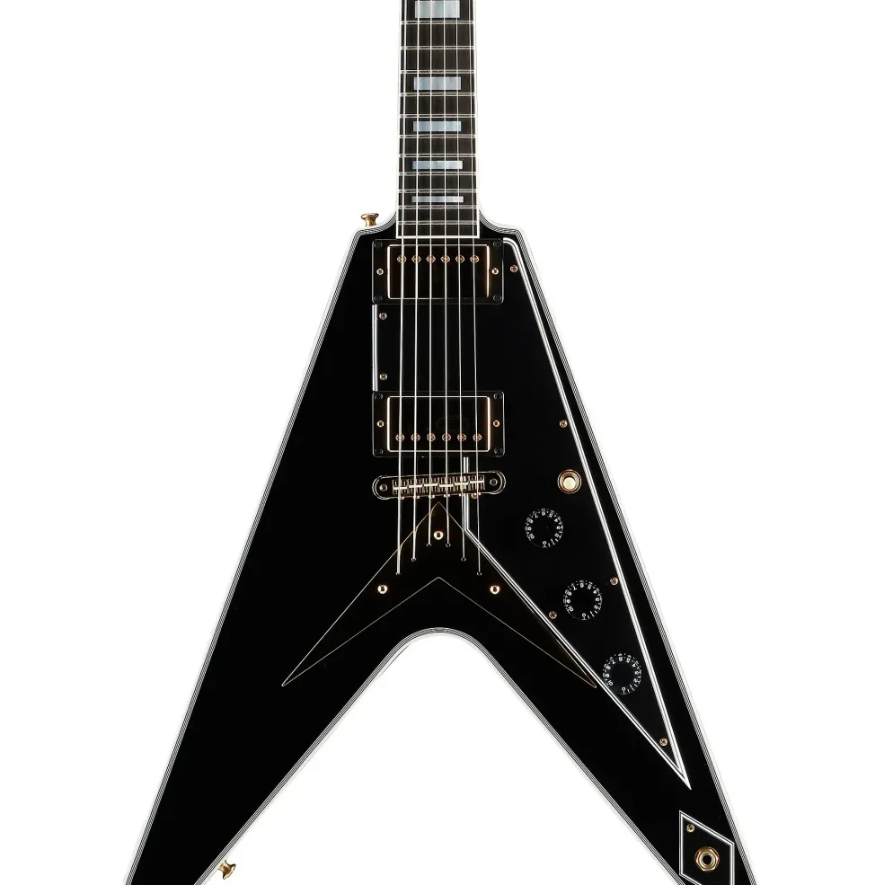 Gibson Custom Flying V Custom Electric Guitar Ebony