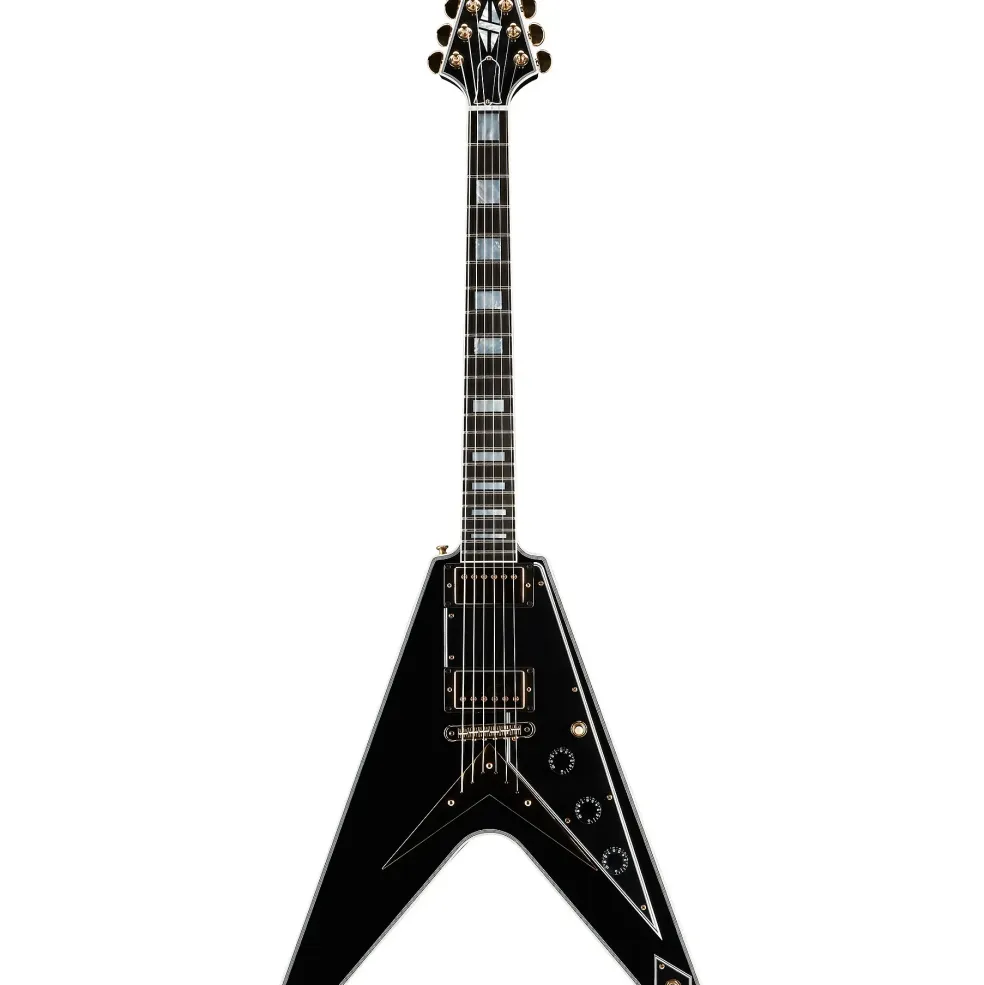 Gibson Custom Flying V Custom Electric Guitar Ebony