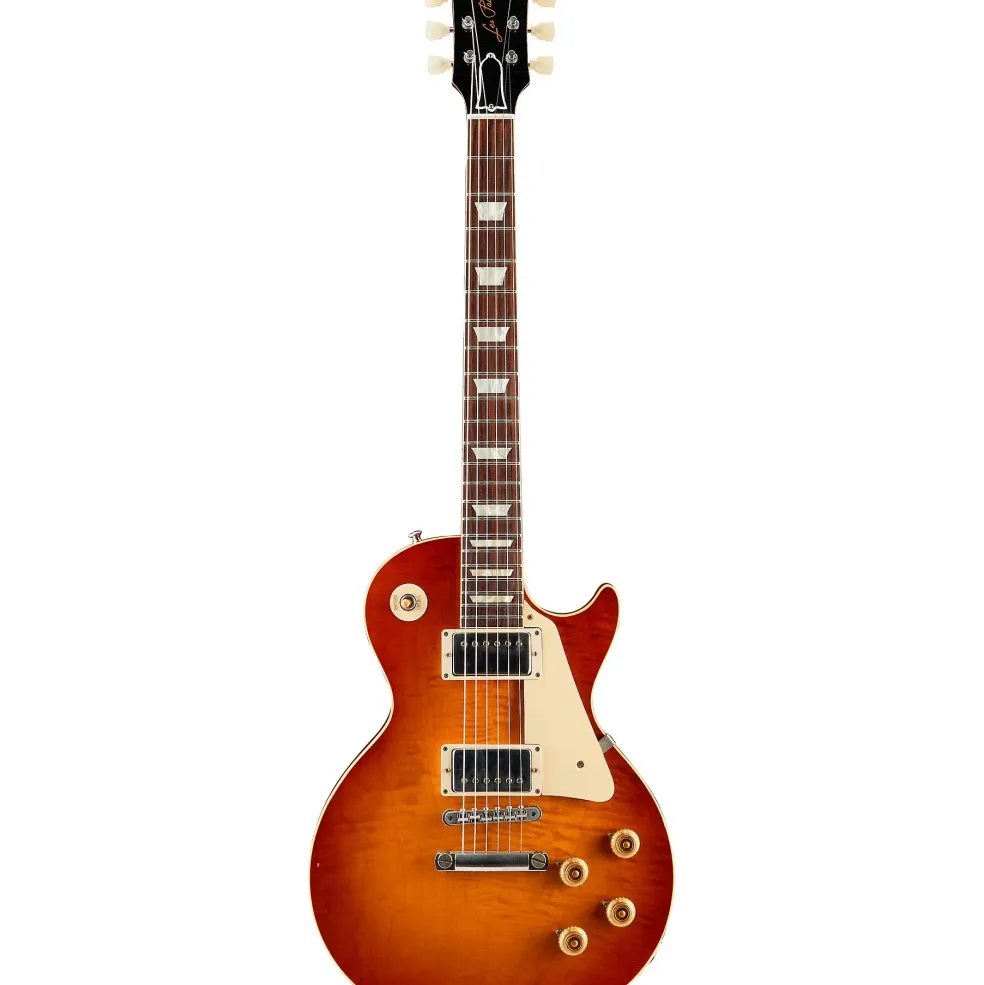 Gibson Custom Historic Select 1958 Les Paul Reissue Lightly Aged Electric Guitar Vintage Burst