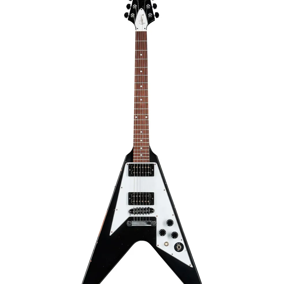 Gibson Custom Kirk Hammett 1979 Flying V Electric Guitar Ebony
