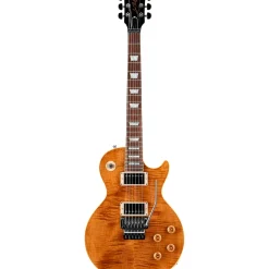 Gibson Custom Les Paul Axcess Standard Figured Floyd Rose Electric Guitar DC Rust