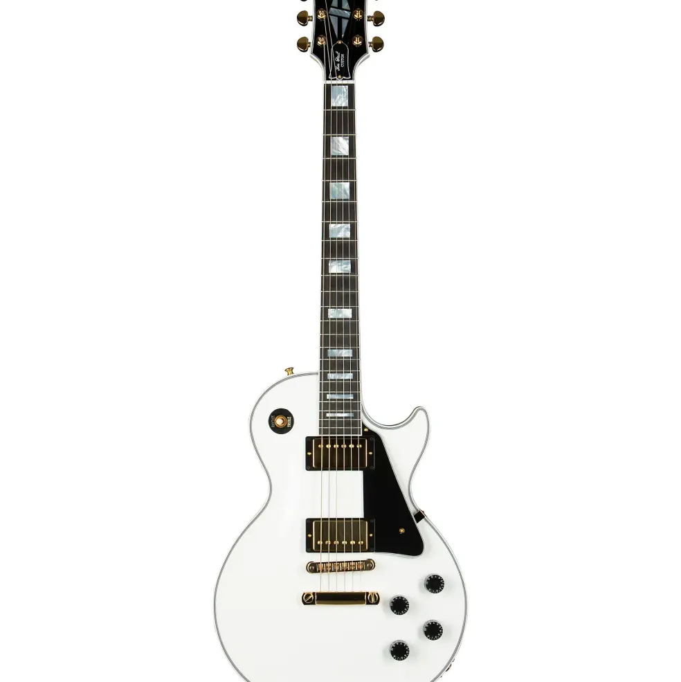 Gibson Custom Les Paul Custom Electric Guitar Alpine White