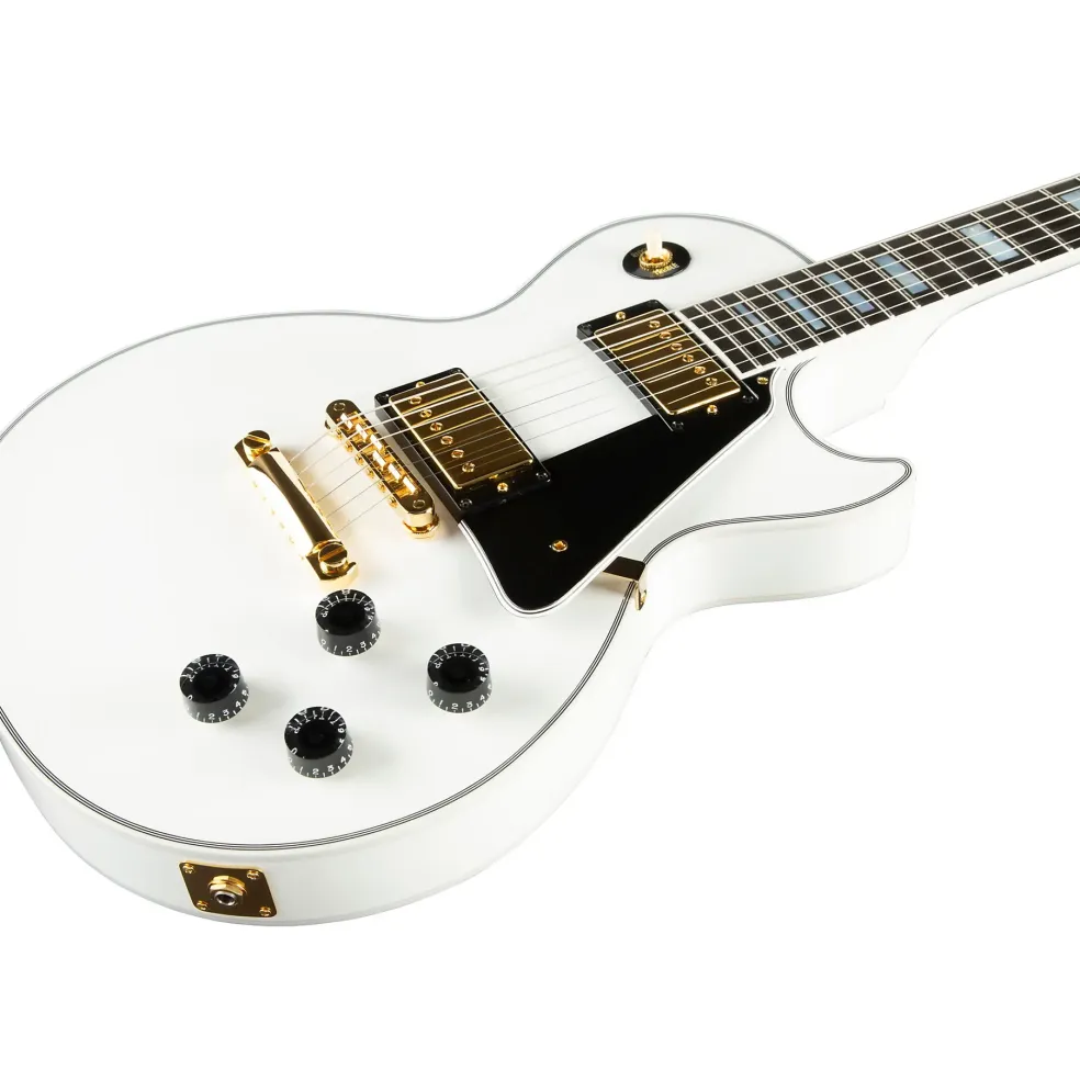 Gibson Custom Les Paul Custom Electric Guitar Alpine White