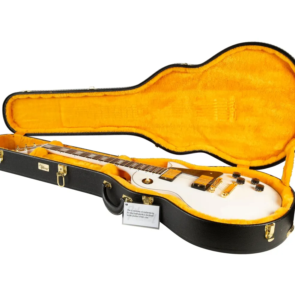Gibson Custom Les Paul Custom Electric Guitar Alpine White