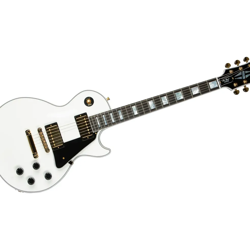Gibson Custom Les Paul Custom Electric Guitar Alpine White