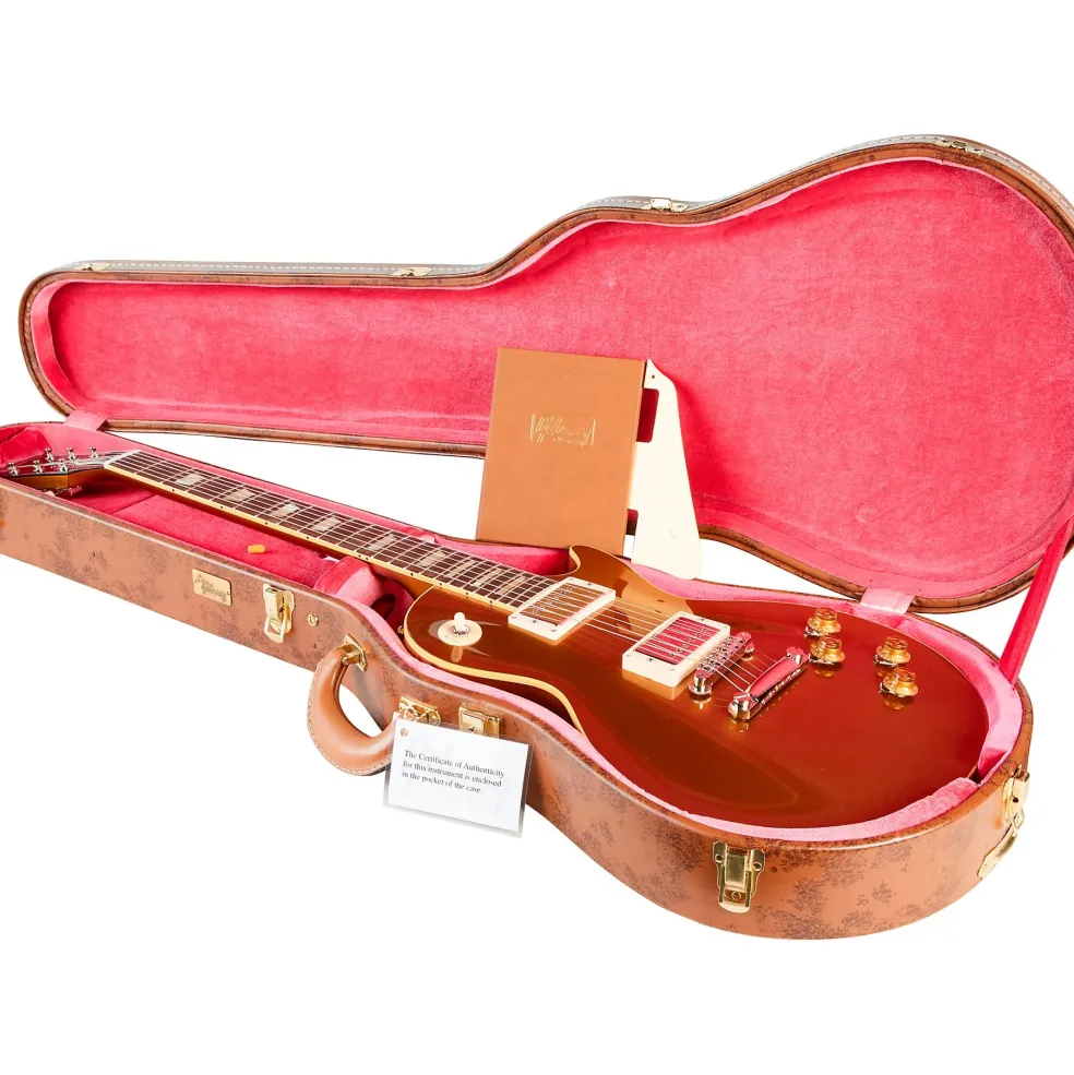 Gibson Custom M2M 1957 Les Paul Standard Gloss Electric Guitar Double Gold