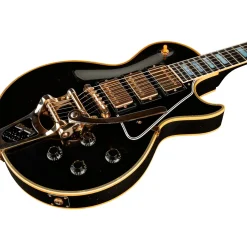 Gibson Custom Murphy Lab 1957 Les Paul Custom Reissue 3-Pickup Bigsby Light Aged Electric Guitar Ebony