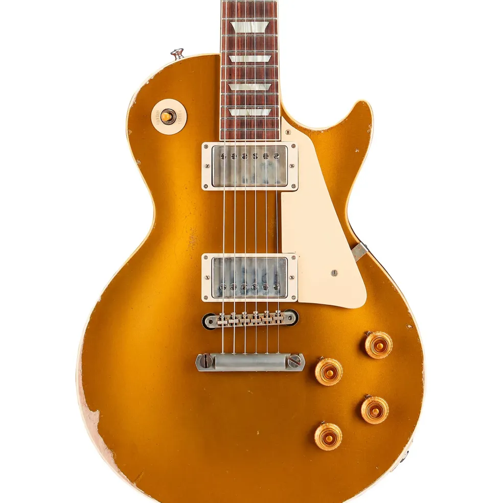 Gibson Custom Murphy Lab 1957 Les Paul Goldtop Reissue Ultra Heavy Aged Electric Guitar Double Gold