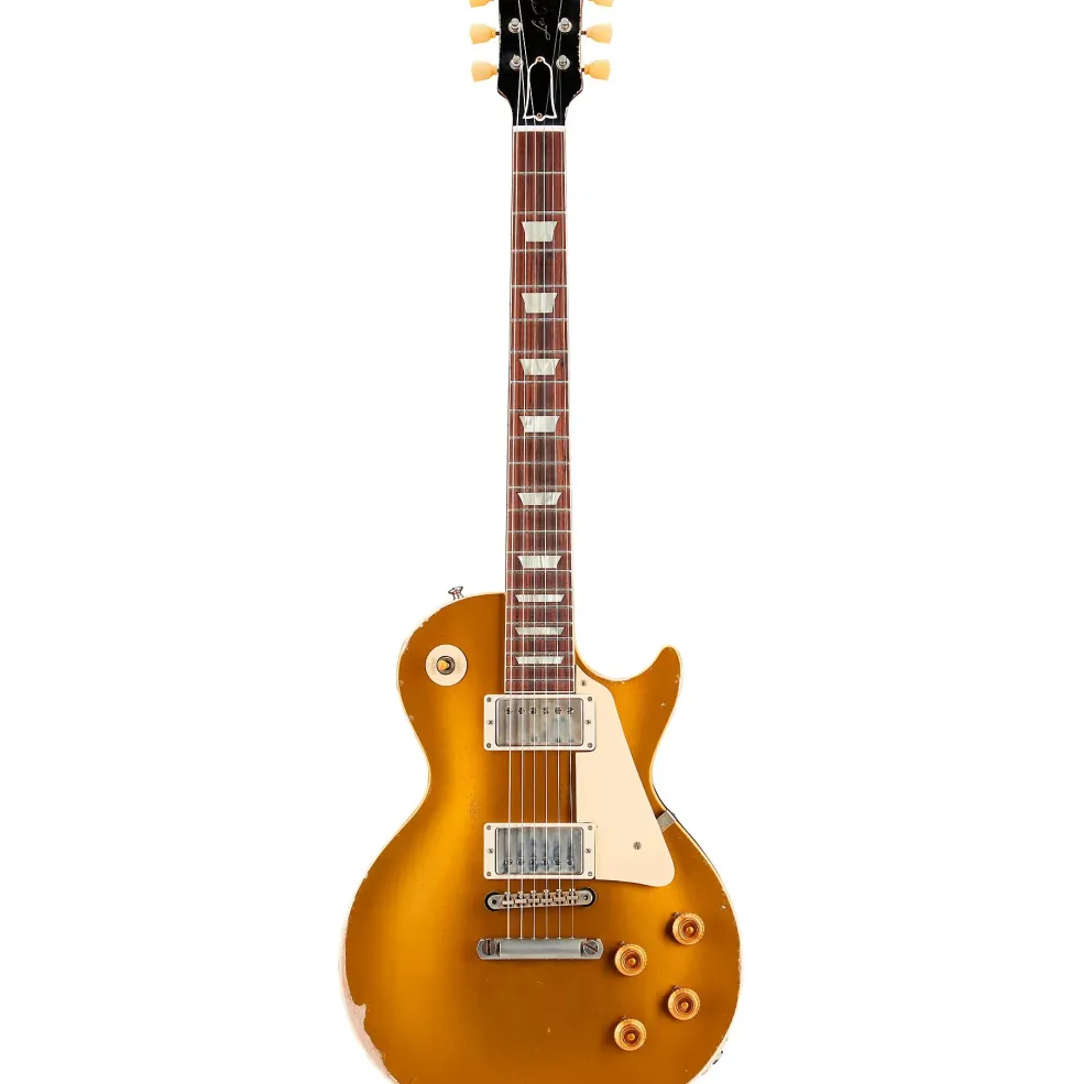 Gibson Custom Murphy Lab 1957 Les Paul Goldtop Reissue Ultra Heavy Aged Electric Guitar Double Gold