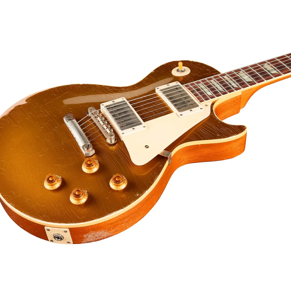 Gibson Custom Murphy Lab 1957 Les Paul Goldtop Reissue Ultra Heavy Aged Electric Guitar Double Gold