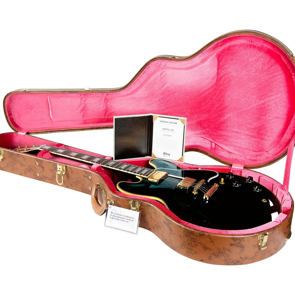 Gibson Custom Murphy Lab 1958 Les Paul Standard Reissue Ultra Light Aged Electric Guitar Bourbon Burst
