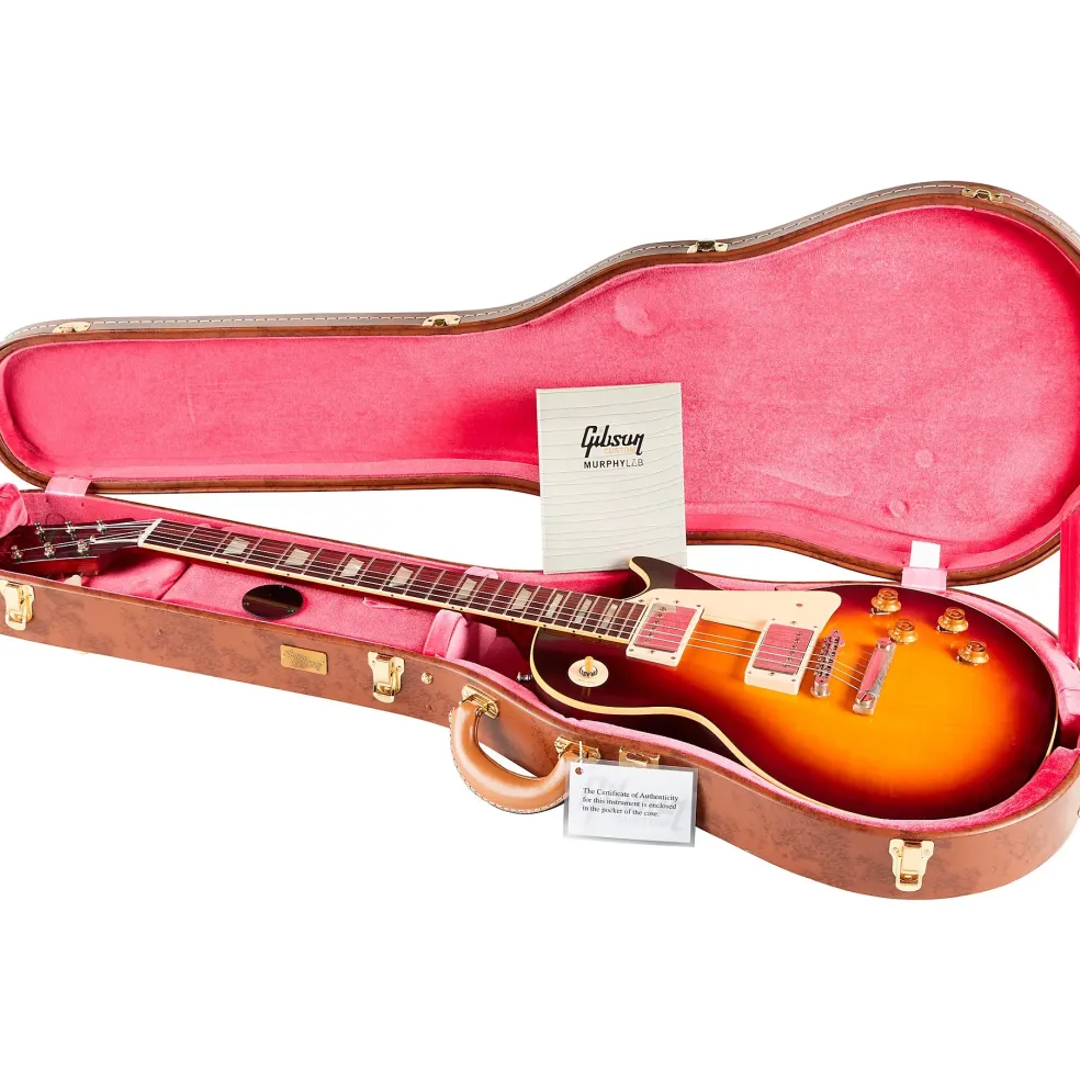 Gibson Custom Murphy Lab 1959 Les Paul Standard Reissue Light Aged Electric Guitar Cherry Teaburst