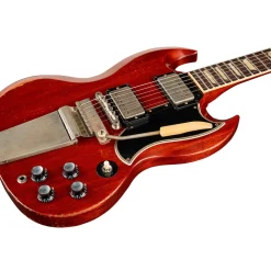 Gibson Custom Murphy Lab 1964 SG Standard Reissue With Maestro Vibrola Heavy Aged Electric Guitar Faded Cherry