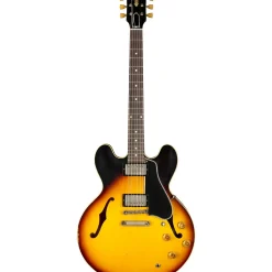 Gibson Custom Murphy Lab 1958 ES-335 Heavy Aged Semi-Hollow Electric Guitar Faded Tobacco Burst