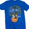 Gibson Gibson Played By The Greats Vintage T-Shirt Large Bright Royal Blue