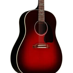 Gibson J-45 Standard Bats Limited-Edition Acoustic-Electric Guitar Blood Red Burst