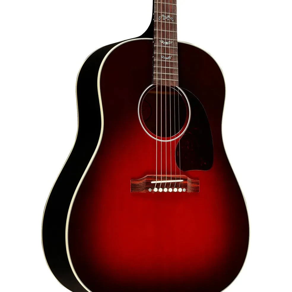 Gibson J-45 Standard Bats Limited-Edition Acoustic-Electric Guitar Blood Red Burst