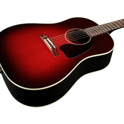 Gibson J-45 Standard Bats Limited-Edition Acoustic-Electric Guitar Blood Red Burst