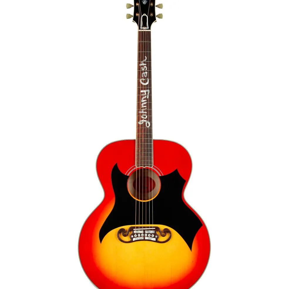 Gibson Johnny Cash SJ-200 Signature Limited-Edition Acoustic Guitar Vintage Cherry Sunburst