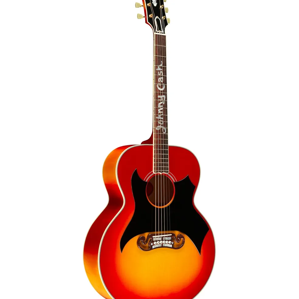 Gibson Johnny Cash SJ-200 Signature Limited-Edition Acoustic Guitar Vintage Cherry Sunburst