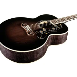 Gibson SJ-200 Standard 5A Flame Limited-Edition Acoustic-Electric Guitar Cobra Burst